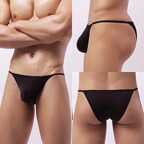 Men's Nylon Underwear Thin Breathable Ice Silk U Convex Triangle4