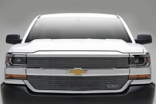 T-Rex Grilles 2016-2018 Silverado 1500 Laser Billet Grille, Polished, 2 Pc, Overlay - Pn #6211270 #TOP4