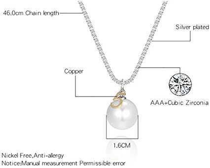 PengJin Woman's Leaf/Pearl Y-Shaped Zircon Necklace, Perfect Birthday for Girl, Two Coffee Gold - Image 5