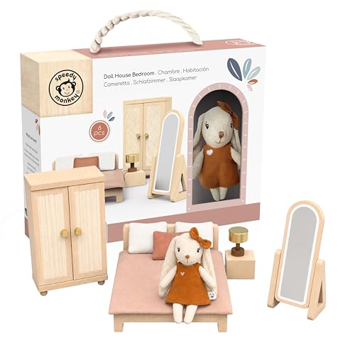 Maison de poupée en bois Speedy Monkey, le cadeau idéal pour anniversaire enfant