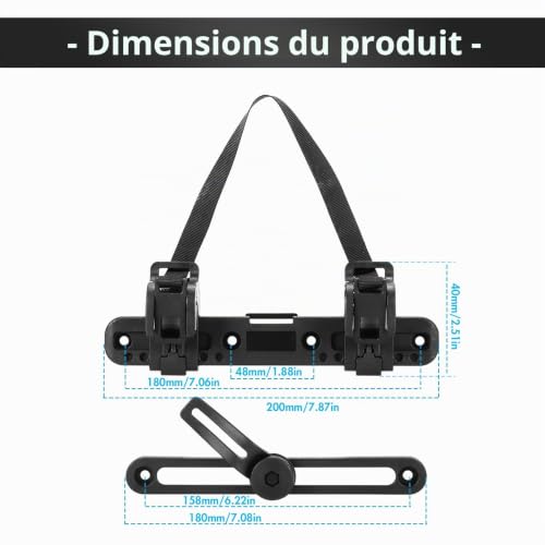 Vvciic Bicyclette Poches Latérales Boucle de Bagage de Vélo Réglable Boucle de Sac Support de Sac Outil de Fixation Pratique Porte-bagages Vélo – vue 8