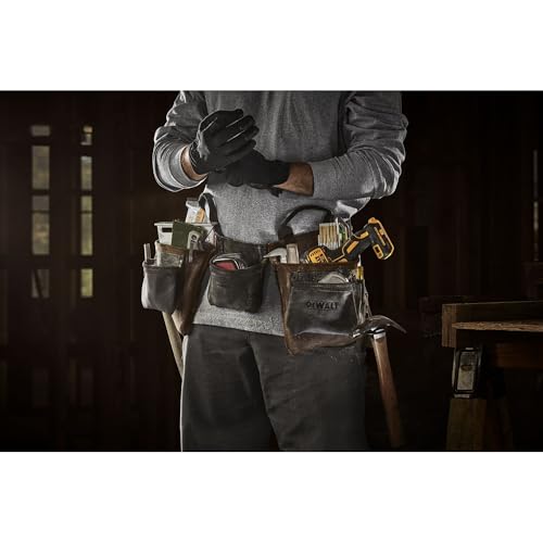 DEWALT Leather Tool Belt 11-Pocket