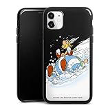 Coque en Silicone Compatible avec Apple iPhone 11 Étui Silicone Coque Souple Astérix Obélix Enfance