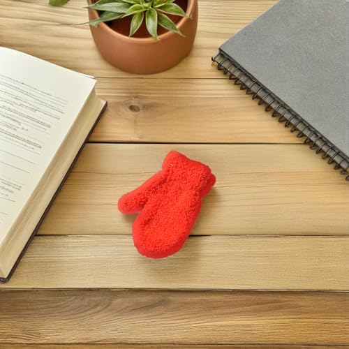 LUOZZY 10pairs Kids Winter Warm Knitted Gloves for Children Full Finger Cold Weather Outdoor Activities Black White Red Gray Pink2