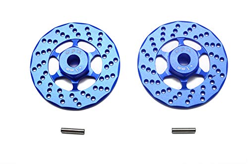 GPM for TRAXXAS-1/10 4WD Ford GT4-TEC 2.0 Aluminum +1MM HEX with Brake DISK-4PC Set (Blue)