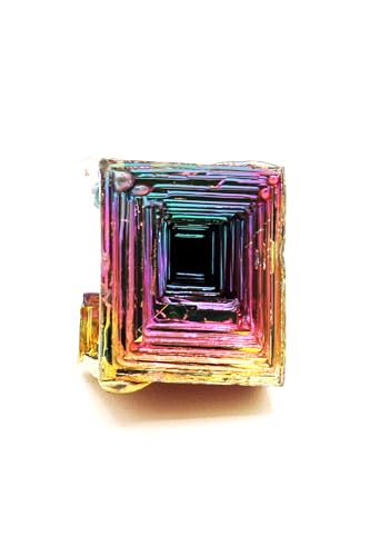 Rainbow Bismuth Crystal Stone Medium Specimen for Collecting Decoration Wire Wrapping Wicca Reiki Energy Healing 99.99% USA Pure Mineral Element by Awesome Industries (Medium 1-1.5")