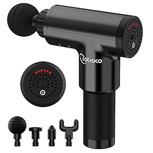 Rybozen Massagepistole Massage Gun, Masajeador de Tejido Profundo Recargable Inalámbrico,Tragbares Massagegerät Elektrische Deep Tissue Massage Gun