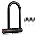Bike Lock U Lock with Keys, Amazer 18mm Secure Heavy Duty Bike Locks for Bike Bicycle U-Locks Bike Locks