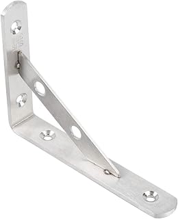 Cabilock Tripod Heavy Duty Wall Shelves Metal Stand Folding Bracket Corner Shelf Brackets Folding Angle Bracket L Shape Bracket Metal Shelf Brackets Bracket for Shelf Stainless Steel Stands