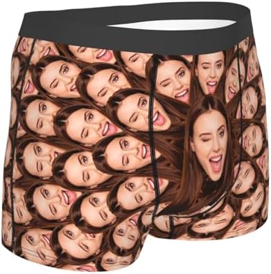 Boxer personnalisé avec Visage drôle pour Hommes, caleçon I Love ...