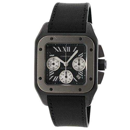 [カルティエ]サントス100 腕時計 ADLC/トワルドゥボワル/チタン メンズ (中古)