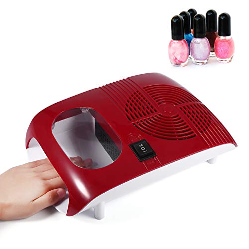 Wandisy Crazy Sales Nail Polish Dryer Nail Art Dryer, Hot Tool Organizer Hot/Cold Air Nail Polish Dryer Blower with Fan UV Dryer Manicure Tools for Drying Nail Gel Polish