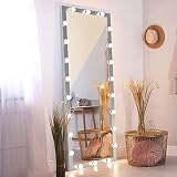 Full Length Mirror with Lights, 63" x 24" LED Lighted Vanity Mirror Full Body Mirror with Lights Fre