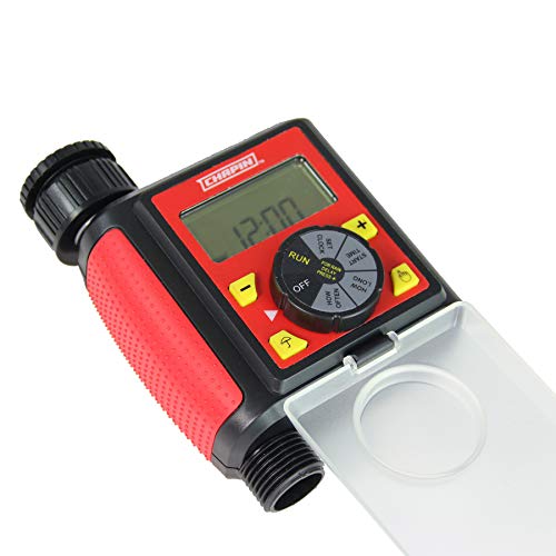 Chapin International 41002: Single Zone Water Timer with Digital Display, Water-Resistant Construction, Set Frequency, Duration and Time Delay, 1-Pack, Red/Black by Chapin International - Image 2