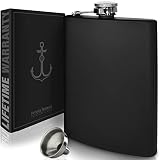 Hip Flask for Liquor for Men and for Women - 304 Stainless Steel Flask - Pocket Flask - Drinking Fla