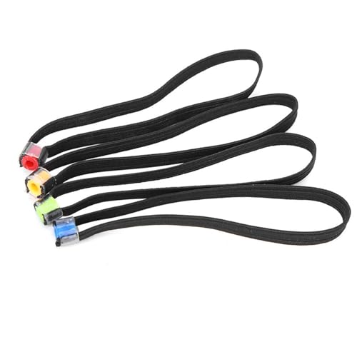 Odorkle 4PCS Fishing,Lightweight Elastic Fabric Fishing Tippet Spool Ring Fish Wire Loop Tackle Accessory