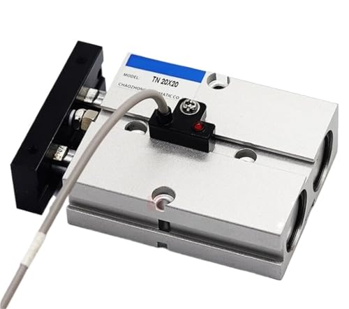 Vérin pneumatique double tige TN20 finition haute précision