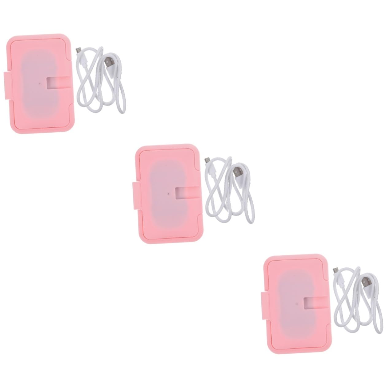 VICASKY 3pièces -lingettes Humides Portable USB avec De Température Accessoire Pratique pour Ou Voyage
