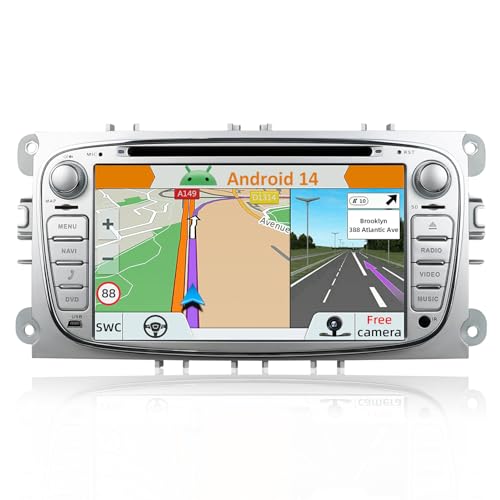 Autoradio Android 14 Ford C-Max pour voyager connecté avec CarPlay et navigation GPS