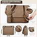SMRITI Vintage Canvas Messenger Bag for Men 15.6-16 inch Laptop bag,Computer Satchel Shoulder Bag for School Work Travel (Coffee)