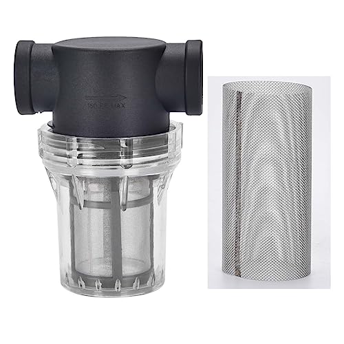Filtro de agua con malla 3/4'' y carcasa nylon