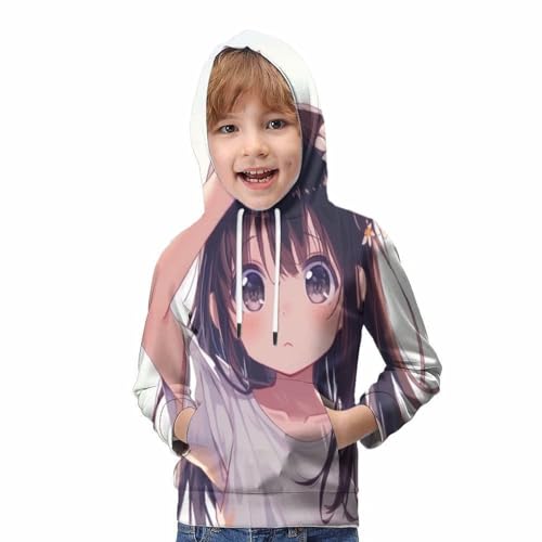Pullover à capuche coloré anti-décoloration pour fille garçon