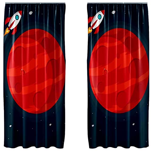 Cortinas opacas Mars Space Rocket: la solución ideal para el sueño de tus hijos 2