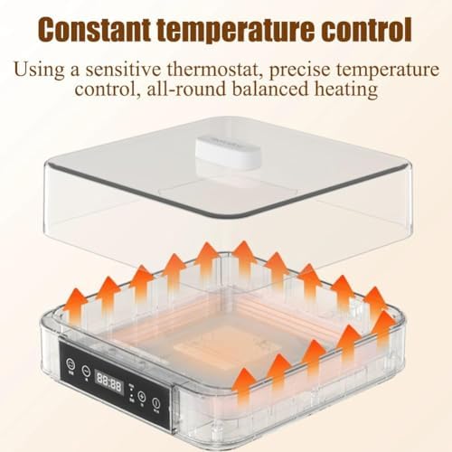 Macchina per yogurt e natto, macchina per yogurt automatica, yogurt e natto fatti in casa realizzati facilmente con temperatura e controllo del tempo regolabili, barattoli di vetro da 9 pezzi, per una