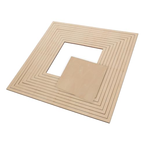 Moule à poterie bord carré Homoyoyo pour façonnage d'argile et céramique DIY