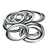1000 Grommets + 1000 Washers - Nickel Finish - #2 Size, 3/8