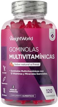 Gominolas Multivitaminas y Minerales 120 Gomitas Sabor Fresa - Co...