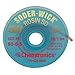 Chemtronics 80-6-5 SODER-WICK Rosin Desoldering Braid, .210 inch, 5ft on ESD Safe Spool -2 pack