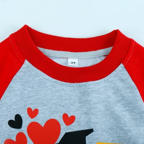 Image of Popshion Toddler Boys Sweatshirt Cotton Lightweight Kids Winter Warm Sweater Crewneck Pullover Tops