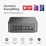 WiiM Ultra Music Streamer & Digital Preamp | 3.5" Touchscreen, Compatible with Google Cast & Alexa, Stream Spotify, Amazon Music, Tidal & More | HDMI ARC, Phono Input & Headphone Output | Space Gray - Image 2