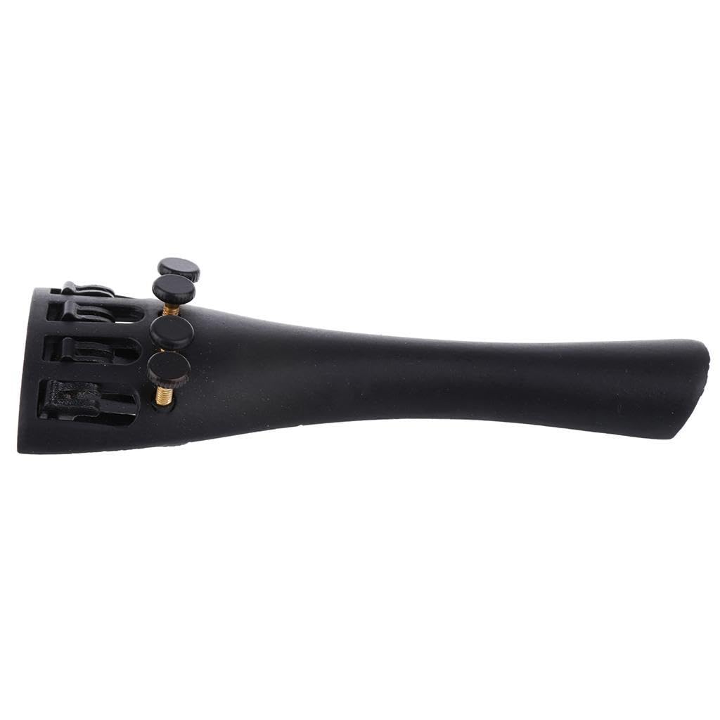 BEALIFE Cordier de violon en alliage, fabrication artisanale d'exception, avec 4 tendeurs fins. Pièces fiables pour violon 1/2. Cordier performant. Tendeurs fins intégrés et, Noir, 45659