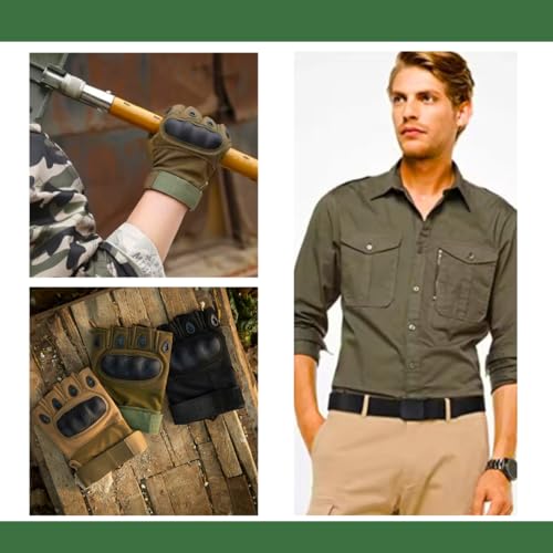 Luva Tatica Meio Dedo Militar Airsoft Paintball Motociclista Vigilante Policial Polícia Segurança Mi