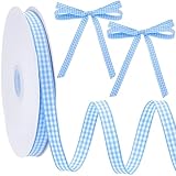 Matière de haute qualité:Ce ruban à carreaux Vichys bleu est fabriqué à partir de fibres de polyester de haute qualité., Il présente des couleurs éclatantes et est résistant aux déchirures., rides, ou effilochage. Elle offre une sensation douce au toucher. Les deux faces présentent une couleur et une texture identiques