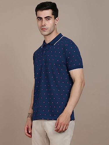 Image of Dennis Lingo Printed Polo Tshirt for Men