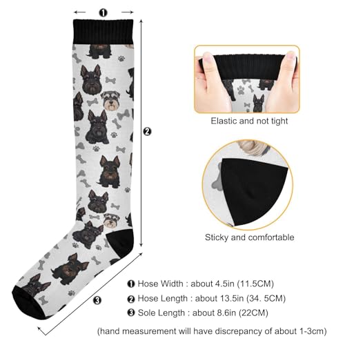 Image of Pigsaly Ceramic Mugs Coffee Cups Womens Knee High Socks Love Compression Socks Athletic Tube Sock Outdoor Sport Socks