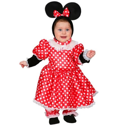 Vestito costume di carnevale Topoletta neonata da 0 a 12 mesi