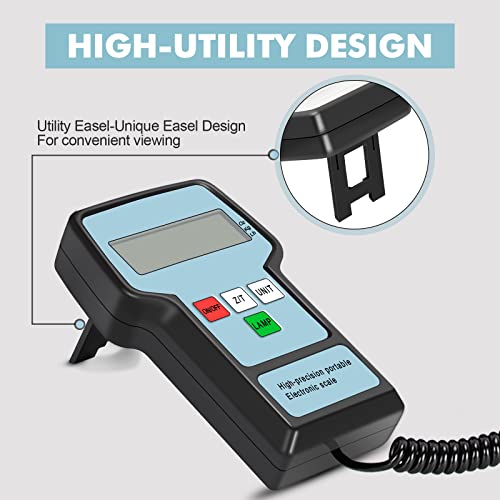 Refrigerant Recovery Electronic Scale, Simbow Portable High Accuracy Hvac Weight Scale Charging Valve 220 Lbs/100Kgs, Carrying Case Included #TOP4