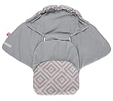 ♥ Markenprodukt Motherhood - geprüfte Qualität. Die Einschlagdecke Baby für Kinderwagen und Babyschale hat ein schönes und einmaliges Motherhood Design, exzellente Herstellungsqualität - sehr sorgfältig handgenäht in Polen, EU - nach EU Richtlinien produziert.