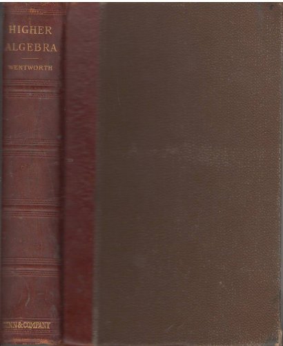 A Higher Algebra B00404Q4PW Book Cover
