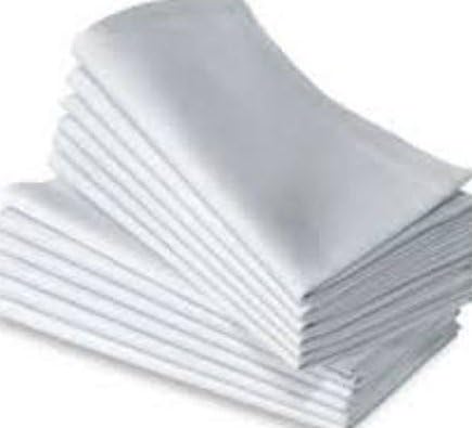 Value Casual White Cotton Table Napkins Size 46X46CM, Pack of 4