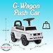 Best Ride On Cars Mercedes G-Wagon Push Car, White, Large