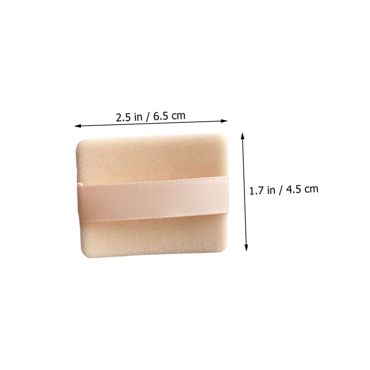 Gatuida 10pcs Loose Powder Makeup Powder Puff with Straps Synthetic Sponge for Foundation