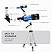 ESAKO Telescope for Kids & Beginners, 70mm Aperture Portable Telescopes with 3 Eyepieces, Height Adjustable Tripod & Phone Adapter & Remote Control Gift for Christmas