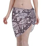 Suave y cómodo: estas envolturas de playa de verano están hechas de gasa, suave, ligera, transpirable y cómoda para su uso, adecuada para una playa de verano.