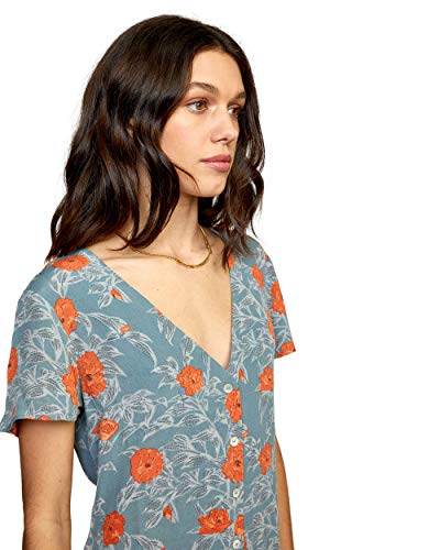 RVCA Women's Avery Woven Short Sleeve Dress - Image 5