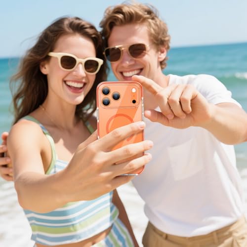 MILPROX Compatible with iPhone 17 Pro Max Case,Orange Magnetic Clear Cover by MILPROX - Used condition - Image 9